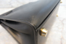 Load image into Gallery viewer, HERMES  Mini KELLY 20 Box carf leather Black □B Engraving Hand bag 700050266
