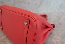 Load image into Gallery viewer, HERMES BIRKIN 30 Clemence leather Bougainvillier □N Engraving Hand bag 700090063
