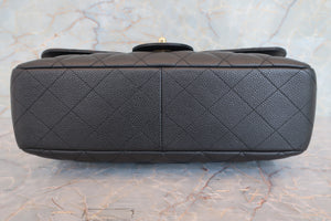 CHANEL/シャネル 中マトラッセシングルフラップチェーンショルダーバッグ キャビアスキン ブラック/ゴールド金具 ショルダーバッグ 700080022