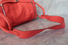 将图片加载到图库查看器，HERMES LINDY 34 Clemence leather Rose jaipur □R刻印 Shoulder bag 700100108
