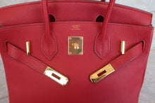 将图片加载到图库查看器，HERMES BIRKIN 30 Togo leather Rouge garance □L刻印 Hand bag 600080085
