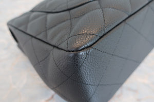 CHANEL/シャネル 中マトラッセシングルフラップチェーンショルダーバッグ キャビアスキン ブラック/ゴールド金具 ショルダーバッグ 700080022