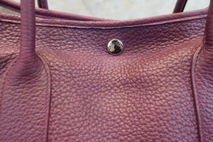 HERMES GARDEN PARTY PM Negonda leather Cassis □P刻印 Tote bag 500120092
