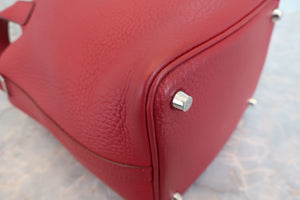 HERMES／エルメス ピコタンロックＰＭ トリヨンクレマンス ルージュガランス □R刻印 ハンドバッグ 700050172