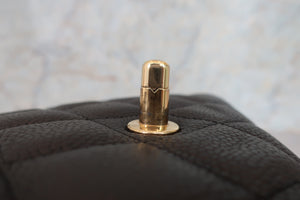 CHANEL/シャネル 中マトラッセシングルフラップチェーンショルダーバッグ キャビアスキン ブラック/ゴールド金具 ショルダーバッグ 700080022
