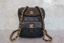 画像をギャラリービューアに読み込む, CHANEL/シャネル マトラッセチェーンリュック ラムスキン ブラック/ゴールド金具 リュック 800080184

