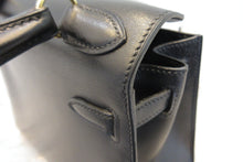 Load image into Gallery viewer, HERMES  Mini KELLY 20 Box carf leather Black □B Engraving Hand bag 700050266
