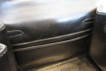 Load image into Gallery viewer, HERMES  Mini KELLY 20 Box carf leather Black □B Engraving Hand bag 700050266
