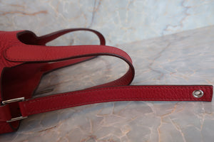 HERMES／エルメス ピコタンロックＰＭ トリヨンクレマンス ルージュガランス □R刻印 ハンドバッグ 700050172