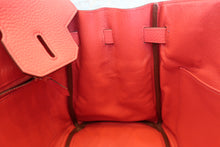 Load image into Gallery viewer, HERMES BIRKIN 30 Clemence leather Bougainvillier □N Engraving Hand bag 700090063
