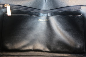 CHANEL/シャネル 中マトラッセシングルフラップチェーンショルダーバッグ キャビアスキン ブラック/ゴールド金具 ショルダーバッグ 700080022