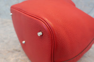 HERMES／エルメス ピコタンロックGM トリヨンクレマンス ルージュカザック □Q刻印 ハンドバッグ 700020054