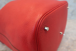 HERMES／エルメス ピコタンロックGM トリヨンクレマンス ルージュカザック □Q刻印 ハンドバッグ 700020054