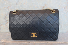 将图片加载到图库查看器，CHANEL/香奈儿 CF 双盖 链条包 羊皮 Black/Gold hadware(黑色/金色金属) 肩背包  600090174
