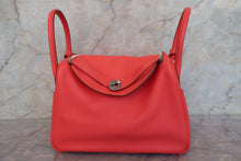 Load image into Gallery viewer, HERMES LINDY 30 Clemence leather Rose jaipur R Engraving Shoulder bag 700110162
