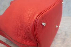 HERMES／エルメス ピコタンロックGM トリヨンクレマンス ルージュカザック □Q刻印 ハンドバッグ 700020054