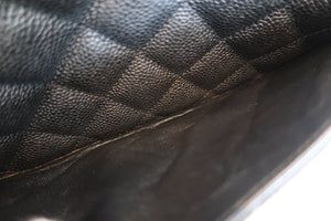 CHANEL/シャネル 中マトラッセシングルフラップチェーンショルダーバッグ キャビアスキン ブラック/ゴールド金具 ショルダーバッグ 700080022