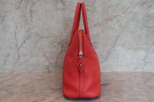 HERMES／エルメス ボリード31 トリヨンクレマンス ルージュピヴォワンヌ T刻印 ショルダーバッグ 700090105