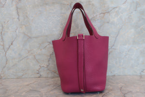 HERMES／エルメス ピコタンロックＰＭ トリヨンクレマンス トスカ □P刻印 ハンドバッグ 700080046