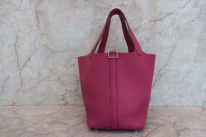 HERMES／エルメス ピコタンロックＰＭ トリヨンクレマンス トスカ □P刻印 ハンドバッグ 700080046