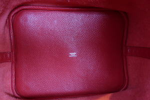 HERMES／エルメス ピコタンロックGM トリヨンクレマンス ルージュカザック □Q刻印 ハンドバッグ 700020054