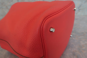 HERMES PICOTIN LOCK MM Clemence leather Rose jaipur □R Engraving Hand bag 700050158