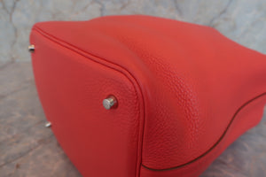 HERMES PICOTIN LOCK MM Clemence leather Rose jaipur □R Engraving Hand bag 700050158