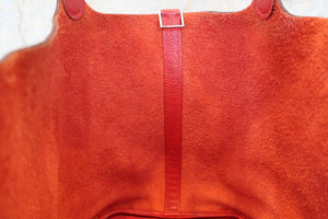 HERMES／エルメス ピコタンロックGM トリヨンクレマンス ルージュカザック □Q刻印 ハンドバッグ 700020054