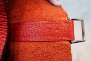 HERMES／エルメス ピコタンロックGM トリヨンクレマンス ルージュカザック □Q刻印 ハンドバッグ 700020054