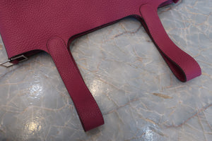 HERMES／エルメス ピコタンロックＰＭ トリヨンクレマンス トスカ □P刻印 ハンドバッグ 700080046