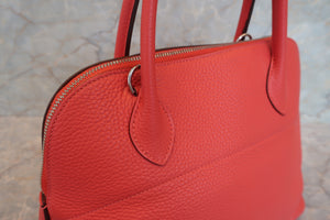 HERMES／エルメス ボリード31 トリヨンクレマンス ルージュピヴォワンヌ T刻印 ショルダーバッグ 700090105