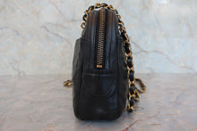 将图片加载到图库查看器，CHANEL/香奈儿 CF 链条包 羊皮 Black/Gold hadware(黑色/金色金属) 肩背包 800070121
