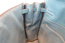 Load image into Gallery viewer, HERMES KELLY ADO PM Clemence leather Blue jean □C Engraving Back pack 700050286
