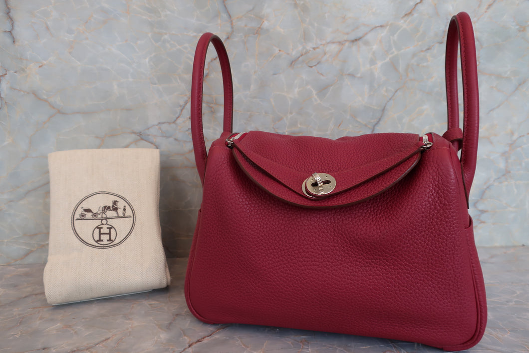HERMES／エルメス リンディ26 トリヨンクレマンス ルビー □N刻印 ショルダーバッグ 700050156