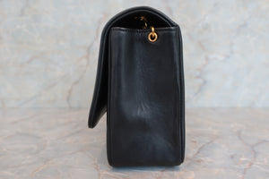 CHANEL Mademoiselle chain shoulder bag Lambskin Black/Gold hadware Shoulder bag 600040064