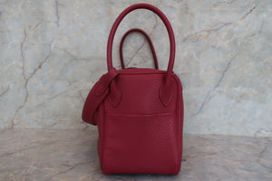 HERMES／エルメス リンディ26 トリヨンクレマンス ルビー □N刻印 ショルダーバッグ 700050156