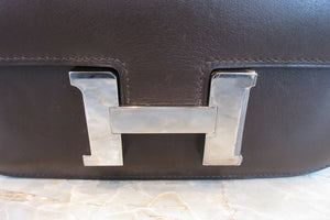 HERMES CONSTANCE3 MINI Swift leather Chocolat X刻印 Shoulder bag 700050285