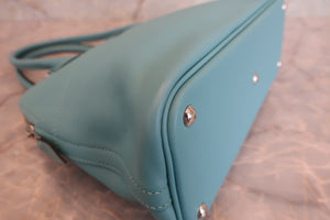HERMES／エルメス ボリード27 ヴォースイフト ブルーアトール X刻印 ショルダーバッグ 700090107