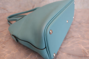 HERMES／エルメス ボリード27 ヴォースイフト ブルーアトール X刻印 ショルダーバッグ 700090107
