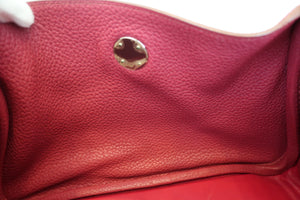 HERMES／エルメス リンディ26 トリヨンクレマンス ルビー □N刻印 ショルダーバッグ 700050156