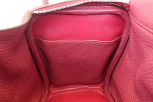 HERMES／エルメス リンディ26 トリヨンクレマンス ルビー □N刻印 ショルダーバッグ 700050156