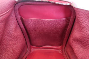 HERMES／エルメス リンディ26 トリヨンクレマンス ルビー □N刻印 ショルダーバッグ 700050156