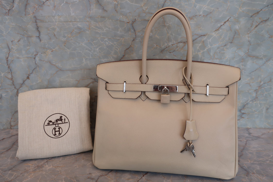 HERMES／エルメス バーキン35 ヴォーエプソン パルシュマン □M刻印 ハンドバッグ 700030168