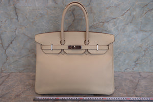 HERMES／エルメス バーキン35 ヴォーエプソン パルシュマン □M刻印 ハンドバッグ 700030168
