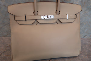 HERMES／エルメス バーキン35 ヴォーエプソン パルシュマン □M刻印 ハンドバッグ 700030168