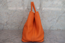 Load image into Gallery viewer, HERMES GARDEN PARTY PM Negonda leather Orange □R Engraving Tote bag 600080054
