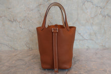 将图片加载到图库查看器，HERMES PICOTIN LOCK ECLAT PM Clemence leather/Swift leather Gold/Nata Y刻印 Hand bag 800030189
