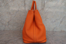 将图片加载到图库查看器，HERMES GARDEN PARTY PM Negonda leather Orange □R刻印 Tote bag 600080054
