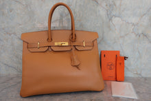 画像をギャラリービューアに読み込む, HERMES／エルメス バーキン35 アルデンヌ ナチュラル □C刻印 ハンドバッグ 800040135
