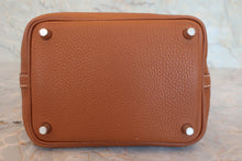 将图片加载到图库查看器，HERMES PICOTIN LOCK ECLAT PM Clemence leather/Swift leather Gold/Nata Y刻印 Hand bag 800030189
